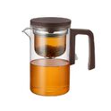 Szklany dzbanek przelewowy z zaparzaczem 