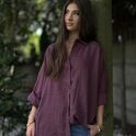 Koszula lniana oversize