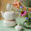 Ceramiczny podgrzewacz biały