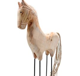 Figurka drewniany konik