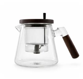Szklany dzbanek przelewowy z zaparzaczem