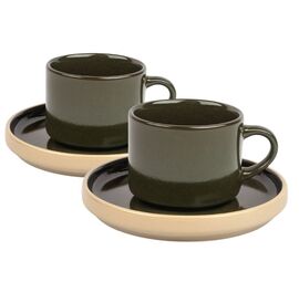Zestaw kawowy 2 filiżanek z podstawkami