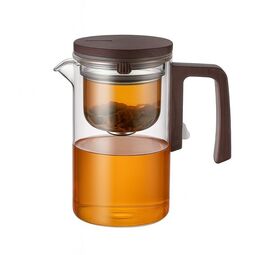 Szklany dzbanek przelewowy z zaparzaczem 