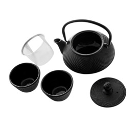 Dzbanek żeliwny z czarkami 