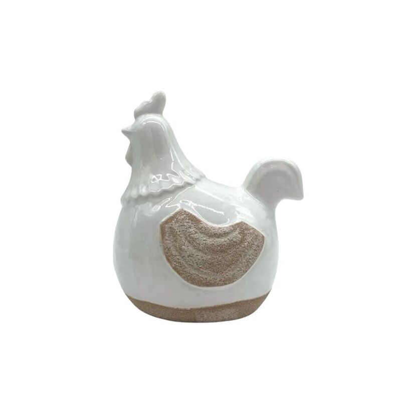 Kura figurka ceramiczna