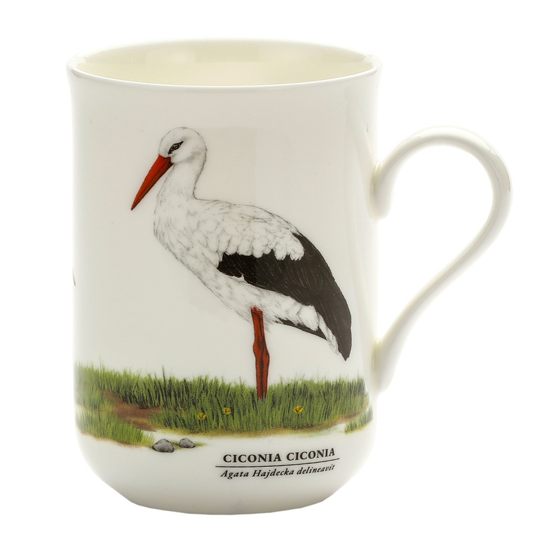 Kubek porcelanowy Bocian
