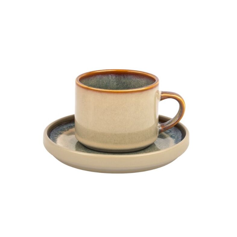 Zestaw kawowy 2 filiżanek z podstawkami