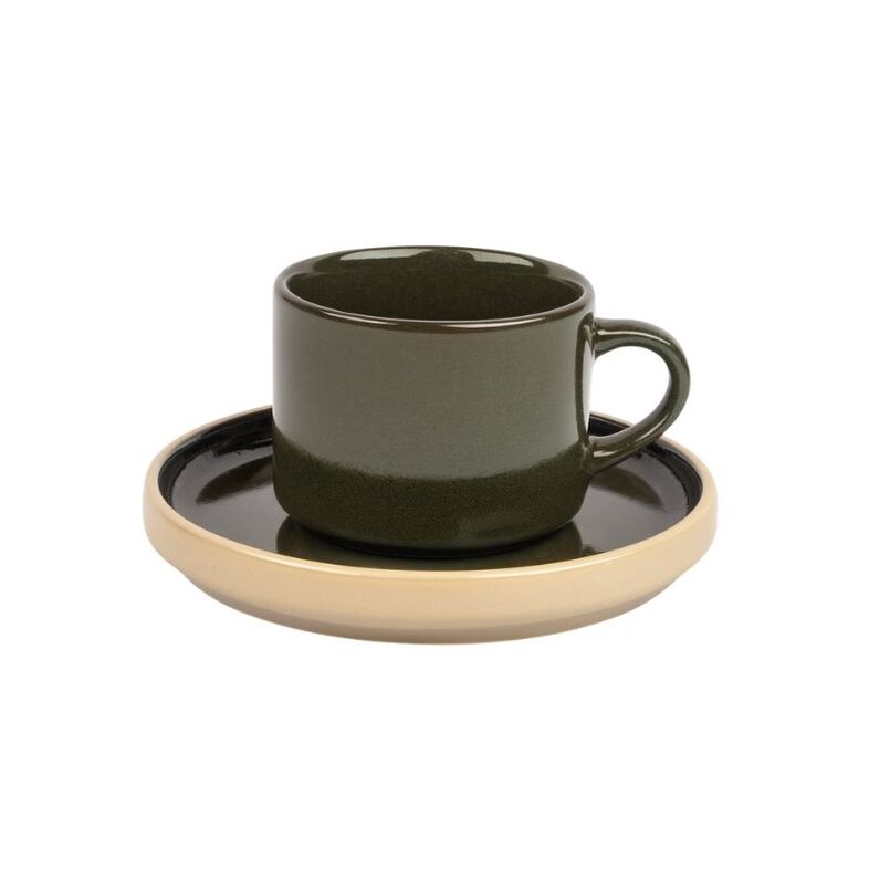 Zestaw kawowy 2 filiżanek z podstawkami