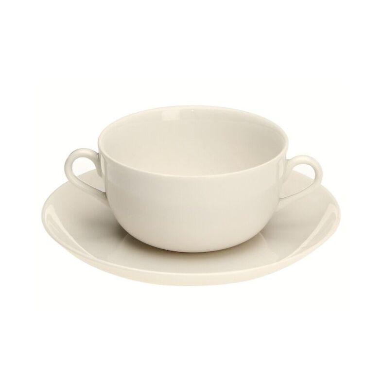 Bulionówka porcelanowa z podstawką Claudette 